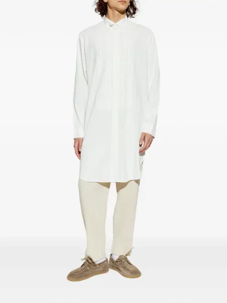 Риза Homme Plissé Issey Miyake с волани бяло