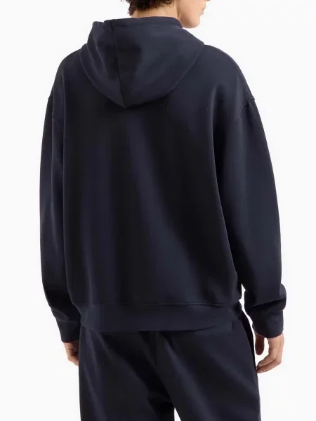 Худи Armani Exchange a-силуэта синее