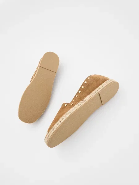 Замшевые эспадрильи Reserved бежевые