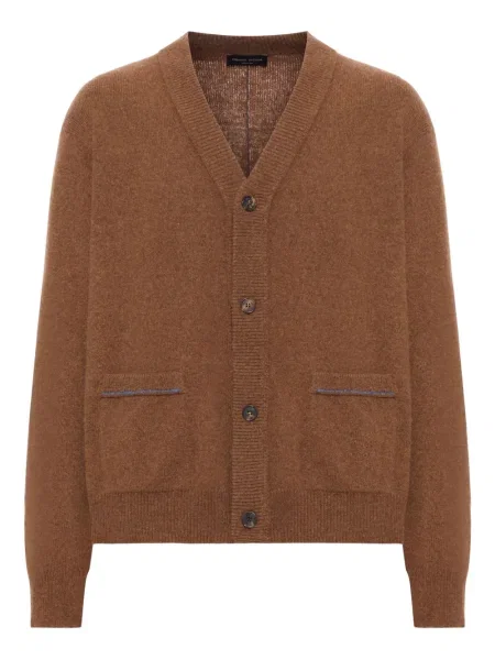 Cardigan Roberto Collina de lână maro