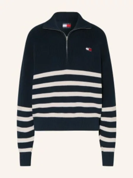 Tommy Jeans Sweter Z Golfem blau niebieski