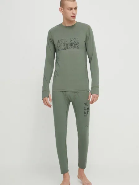 Picture legginsy funkcyjne Lhotse zielony