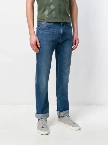 Τζιν με ίσιο πόδι Emporio Armani μπλε
