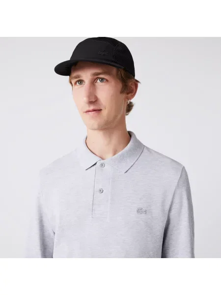 Lacoste Koszulka Polo O Regularnym Kroju I Ultraelastycznym Wykończeniu szara
