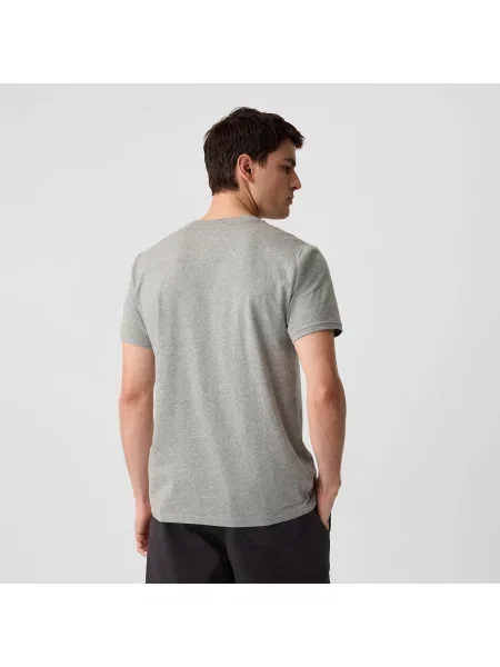 Тениска Gap с автограф сиво