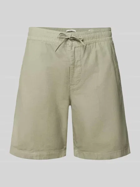 Szorty chinos o kroju relaxed fit z mieszanki bawełny i lnu Pepe Jeans