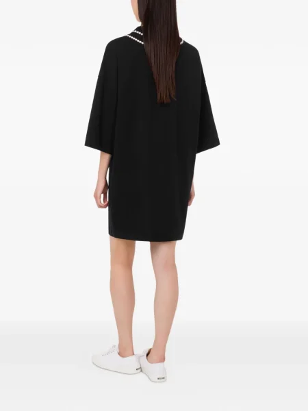 Rochie mini Moschino cu imagine de costum negru