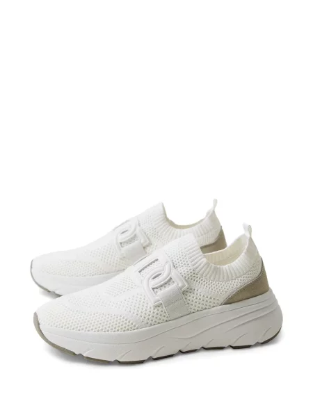 Sneakerși Twinset plasă alb