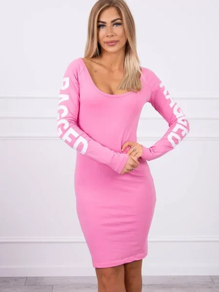 Obleka obleka Kesi roza