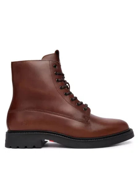 Kozaki Tommy Hilfiger brązowe