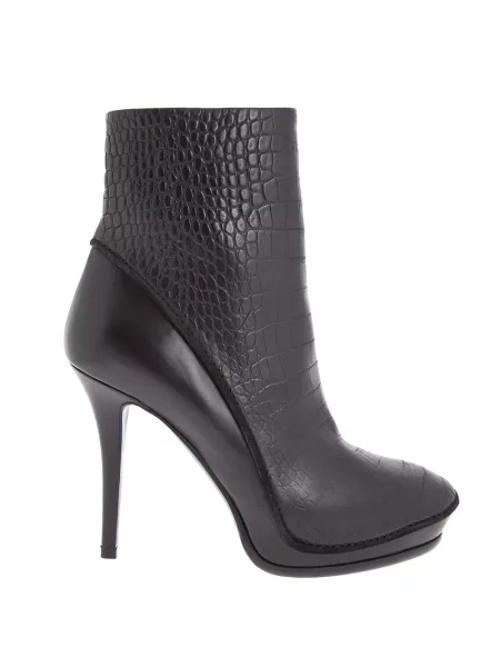 Cizme scurte Haider Ackermann cu platformă negru