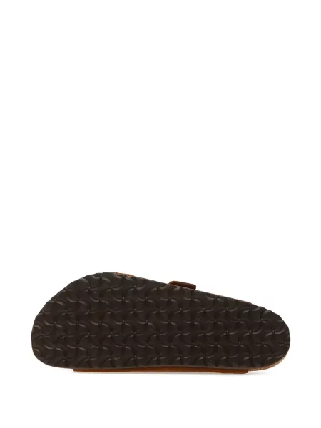 Sandale Birkenstock din piele de căprioară maro