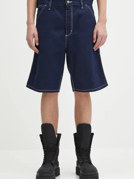 Carhartt WIP szorty jeansowe Simple Short granatowy
