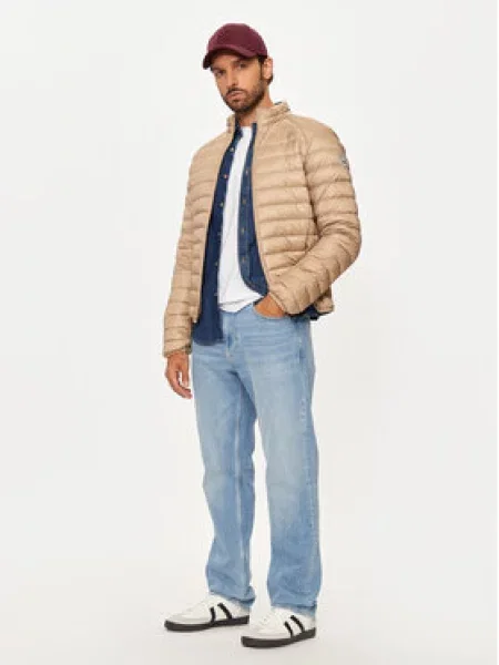 Jott Vatovaná bunda Mat Slim Fit béžová