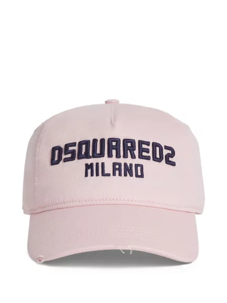 Șapcă Dsquared2 cu broderie roz