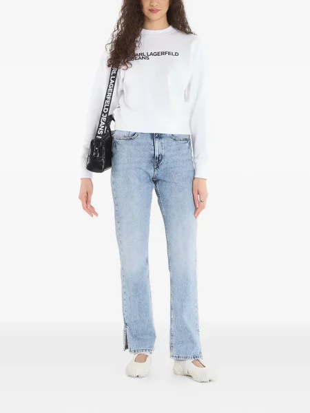 Φούτερ Karl Lagerfeld Jeans με σχέδιο λευκό