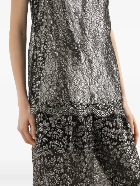 Top Dolce & Gabbana din dantelă negru