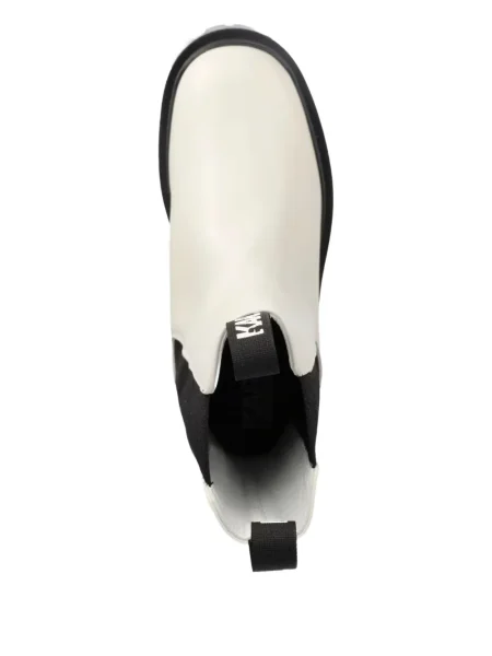 Botine chelsea Karl Lagerfeld din piele alb