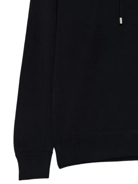 Πλεκτό hoodie Hindustrie με κορδόνι μπλε
