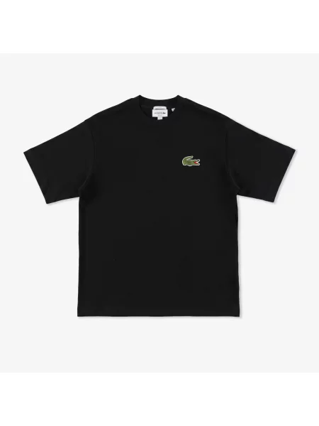 Lacoste T-Shirt O Kroju Oversize czarna