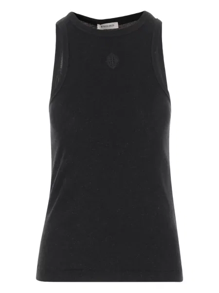 Top By Malene Birger cu broderie negru