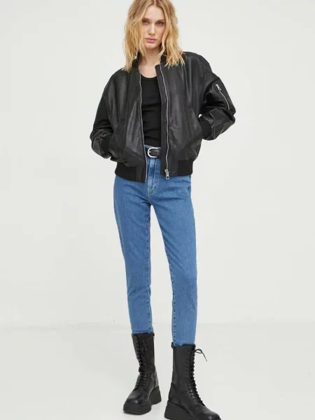 Levi's jeansy RETRO HIGH SKINNY niebieski