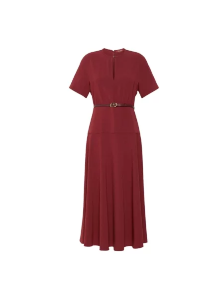 Sukienka midi Max Mara czerwona
