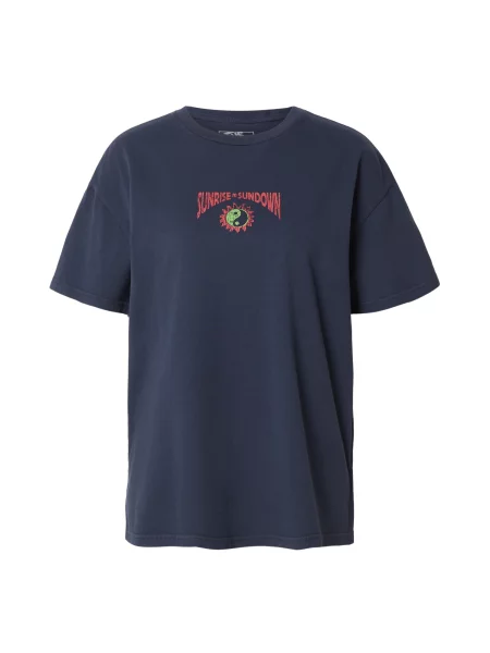 VANS Tricou SUNRISE TO SUNDOWN bleumarin / verde limetă / roșu alb