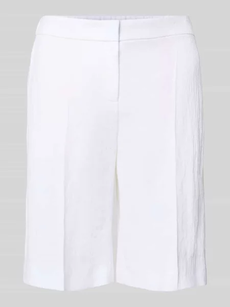 Bermudy o kroju regular fit z mieszanki lnu i model TIANALA' Boss białe