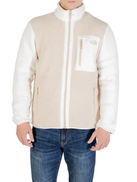 Pulover The North Face iz flisa bež