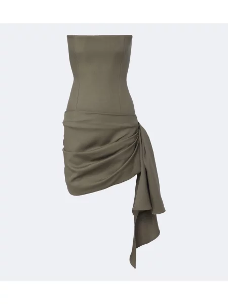 Rochie Alex Perry de lână drapată verde