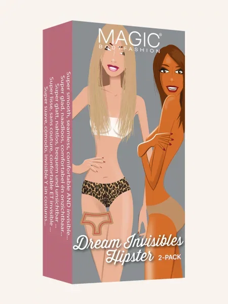 Magic Bodyfashion Kalhotky Panty Dream Invisible 2 Kusy V Balení béžová