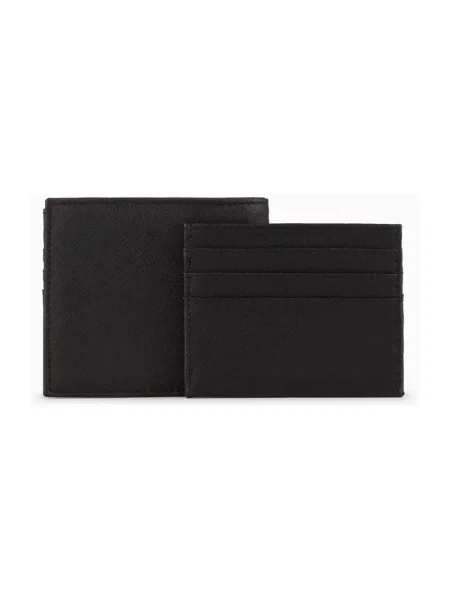 Zestaw portfel i etui na karty Emporio Armani czarny