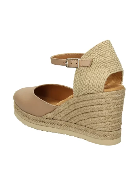 Espadryle Unisa skórzane brązowe