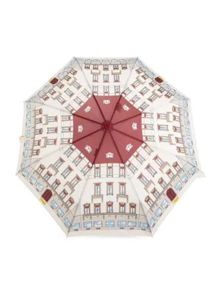 Parasol Moschino z nadrukiem biały