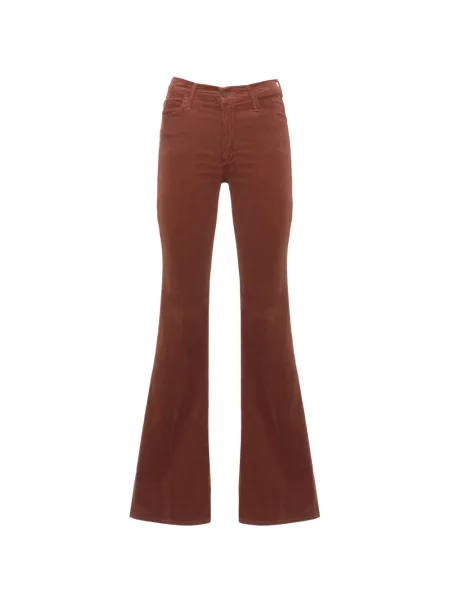 Pantaloni Mother de catifea cord maro