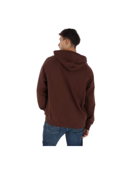 Bluza z kapturem Timberland z kapturem brązowa
