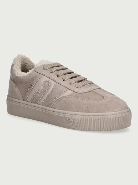 Furla Allegra sneakers pentru femei din piele gri