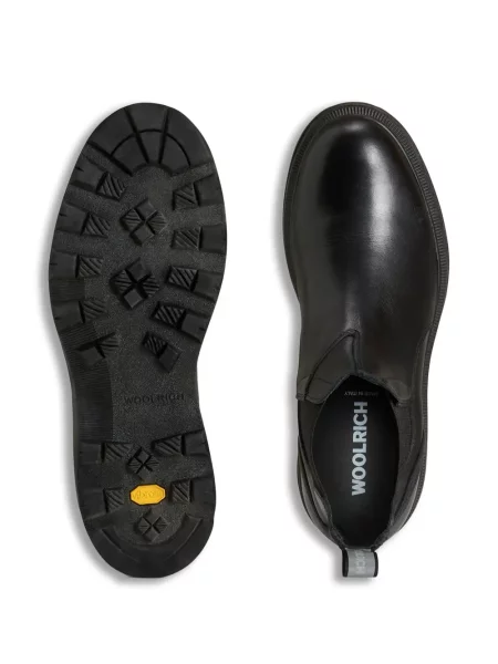 Botine Woolrich din piele negru