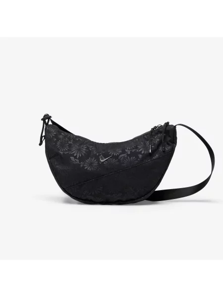 Чанта Nike Aura Floral Crescent Crossbody Bag Black/ Black/ Gunmetal 4 l черно