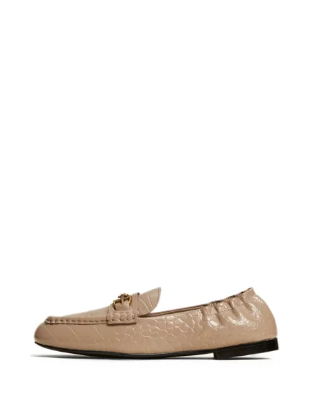 Mocasini Twinset din piele cu imagine