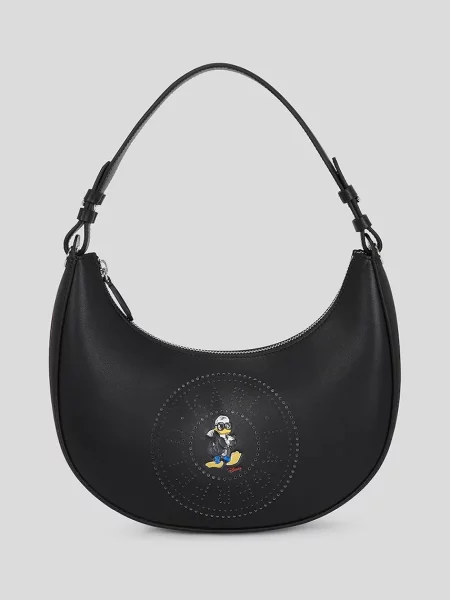 Шкіряна сумочка Karl Lagerfeld KL X DISNEY чорний