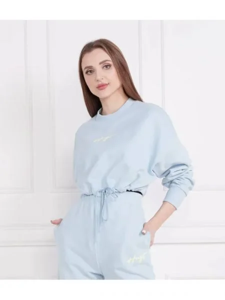 HUGO Hanorac Delive | Cropped Fit albastru