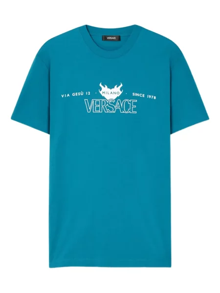 Tricou Versace cu imagine albastru