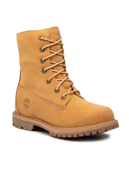 TIMBERLAND Suvarstomieji kulkšnis dengiantys batai Authentics konjako ruda
