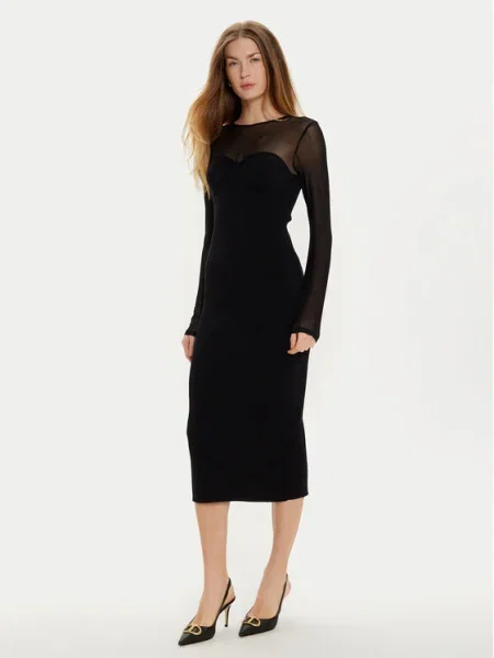 TWINSET Rochie cocktail negru