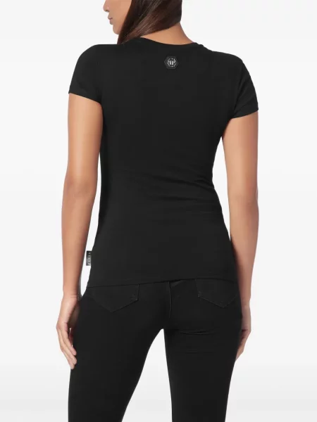 Raštuotas marškinėliai Philipp Plein juoda