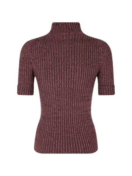 Scurt top Rabanne tricotate violet