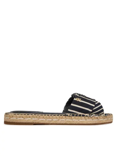 Šľapky Tommy Hilfiger Canvas Tmavomodrá