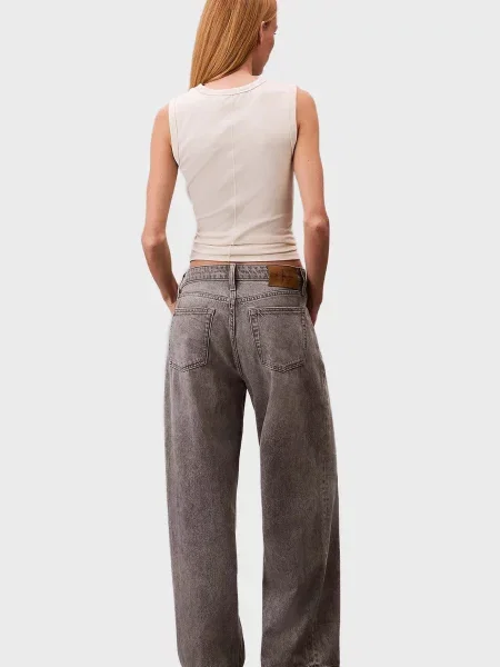 Джинсы Calvin Klein Jeans с низкой посадкой серые